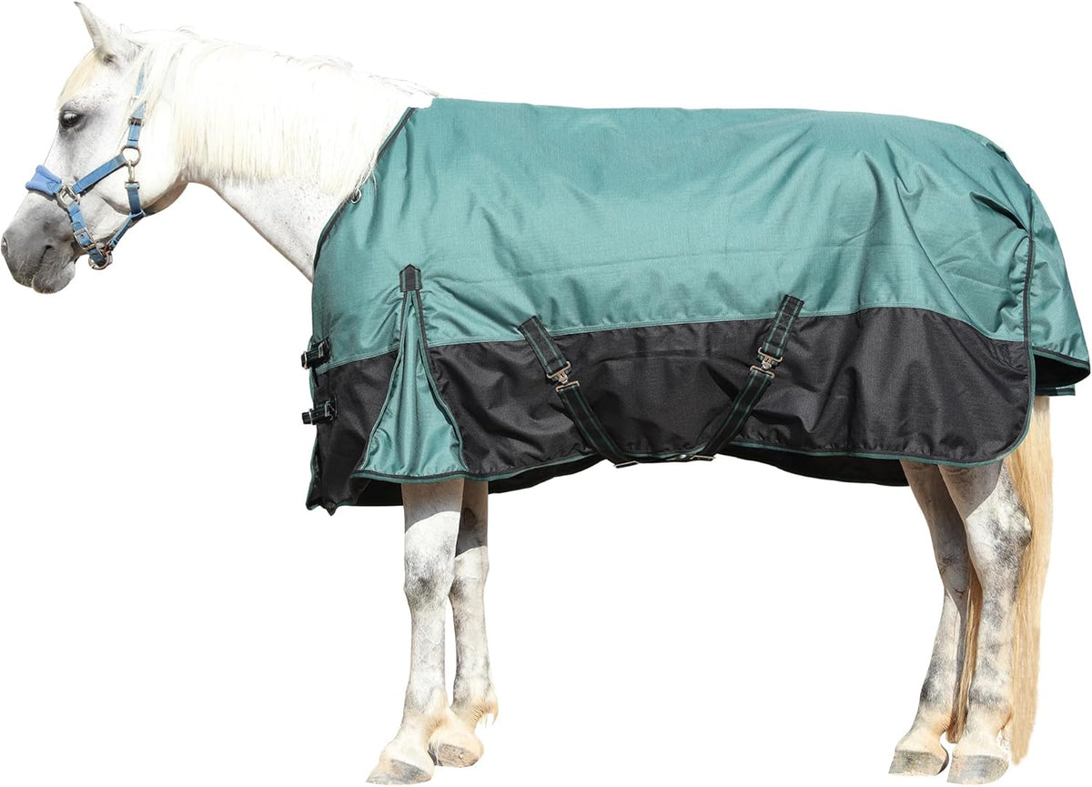 1200D Ripstop Waterproof Breathable Horse Blanket (0g No Fill), Lightweight Turnout Rain Sheet, Keeps Dry in Mud & Wet Weather Blackwine 75" - Image 11