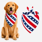 Blue & White Plaid Dog Bandana 1 Pack, Soft Cotton Blend Square Pet Scarf for Medium Dogs, Lightweight Breathable Kerchief, Fits Neck Up to 18 Inches - Image 13