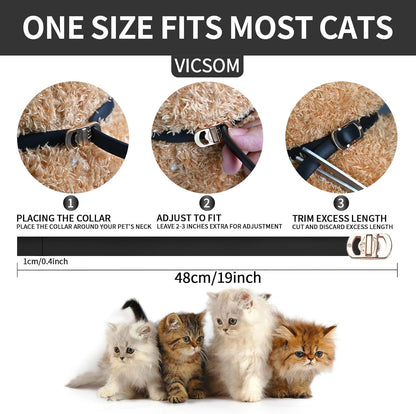 Vicsom 32 month protection flea collar set for cats