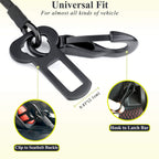 Vivaglory pet safety belt showing Latch bar hook mechanism
