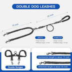 Authentic USA imported MingXpets double dog leash package contents for pet owners