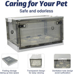 REDDOUDOU pet incubator box with padded cotton mat for newborn kitten care