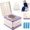 Wesketch Portable Foldable Toddler Travel Potty front view in purple