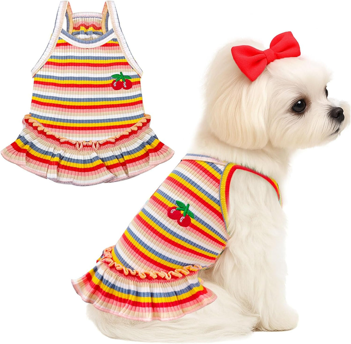 XGDMEIL small breed pet clothing angled view on mannequin