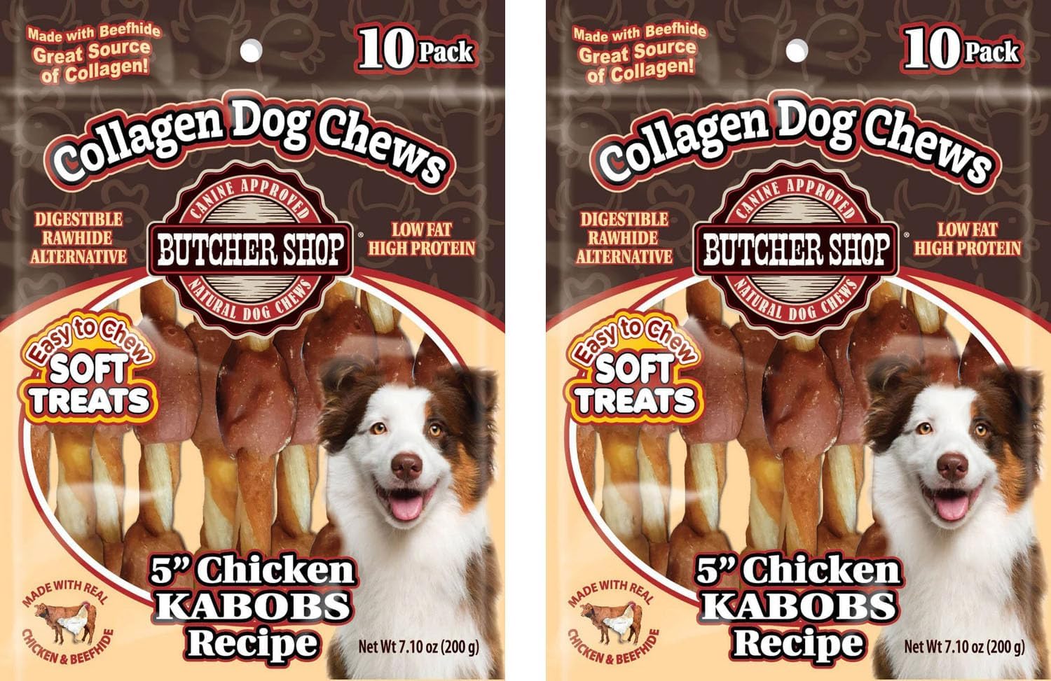 Low fat high protein healthy dog snacks back labeling