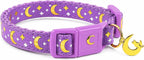 Waaag celestial safety collar for small cats showcasing the adjustable slider detail