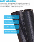 Duedusto 120 gallon reptile terrarium mat laid flat