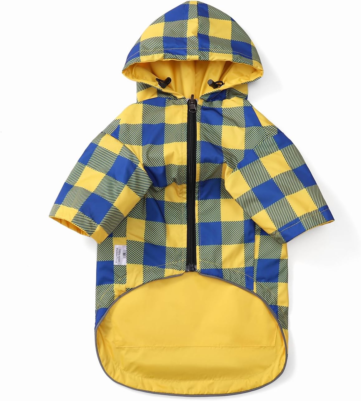 Dog Raincoat rain Jacket Raincoat Dogs Waterproof Small Medium Breeds Zip Closure Storage Pocket Harness Hole Red M - Image 9