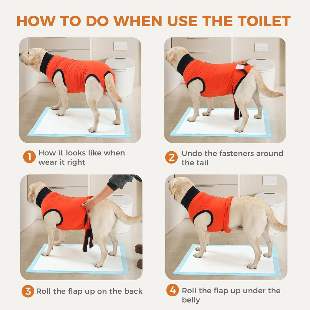 Avont soft cotton dog recovery apparel highlighting stretchable fabric texture