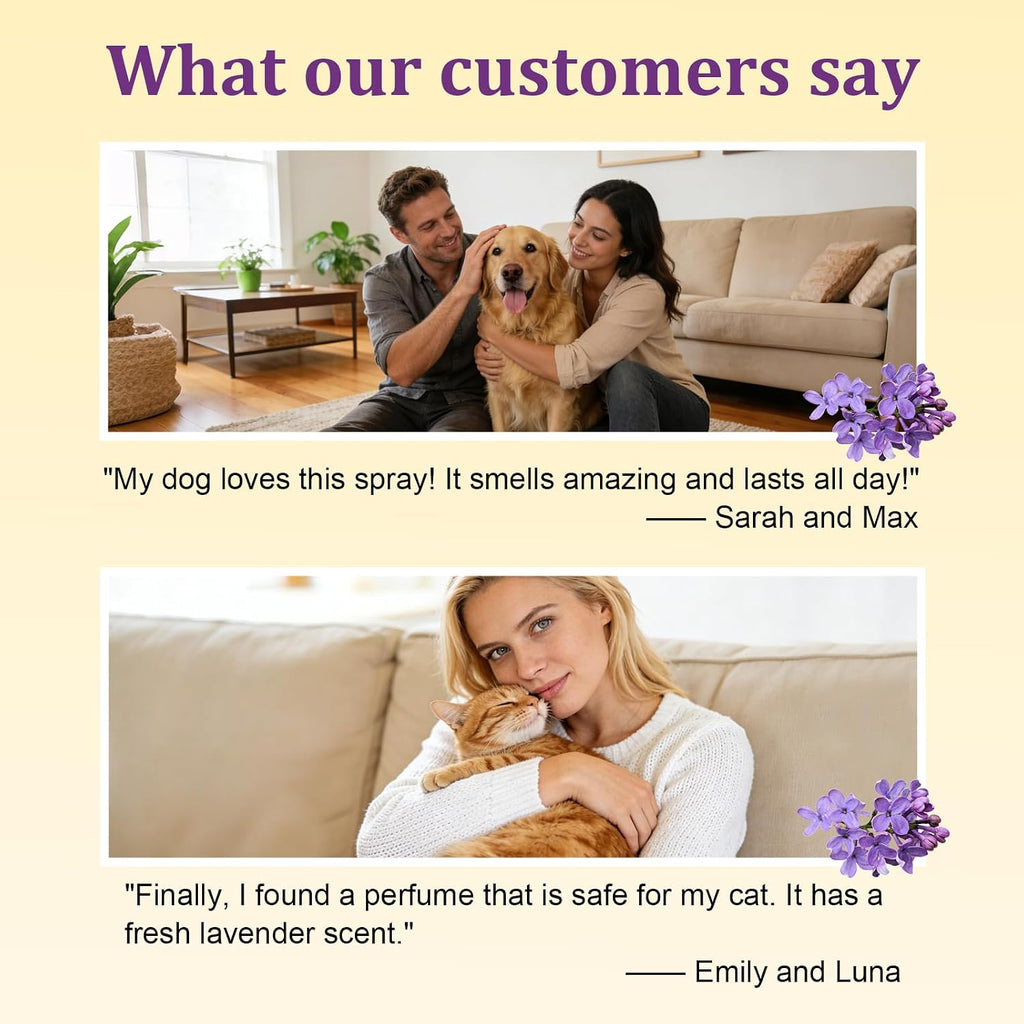Calming Dog Cologne Spray Long Lasting, Natural Dog Cologne for Male Dogs, Waterless Lavender Pet Spray - Anxiety Relief, Alcohol-Free & Hypoallergenic for Dogs & Cats, 2.37 fl oz - Image 9