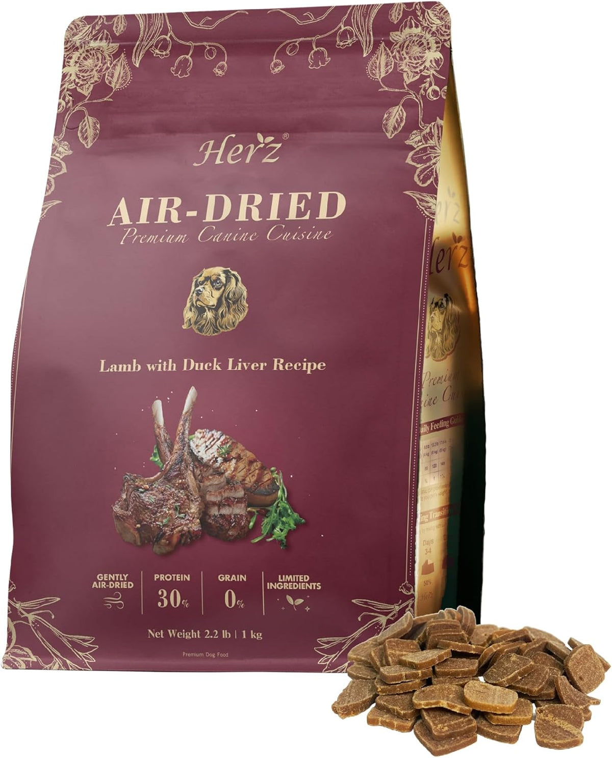 Herz Air-Dried Dog Food Chicken & Duck Liver Recipe 2.2 lb, All-Natural, High-Protein, Grain-Free, Limited Ingredients, Complete & Balanced, Premium Canine Cuisine - Image 11