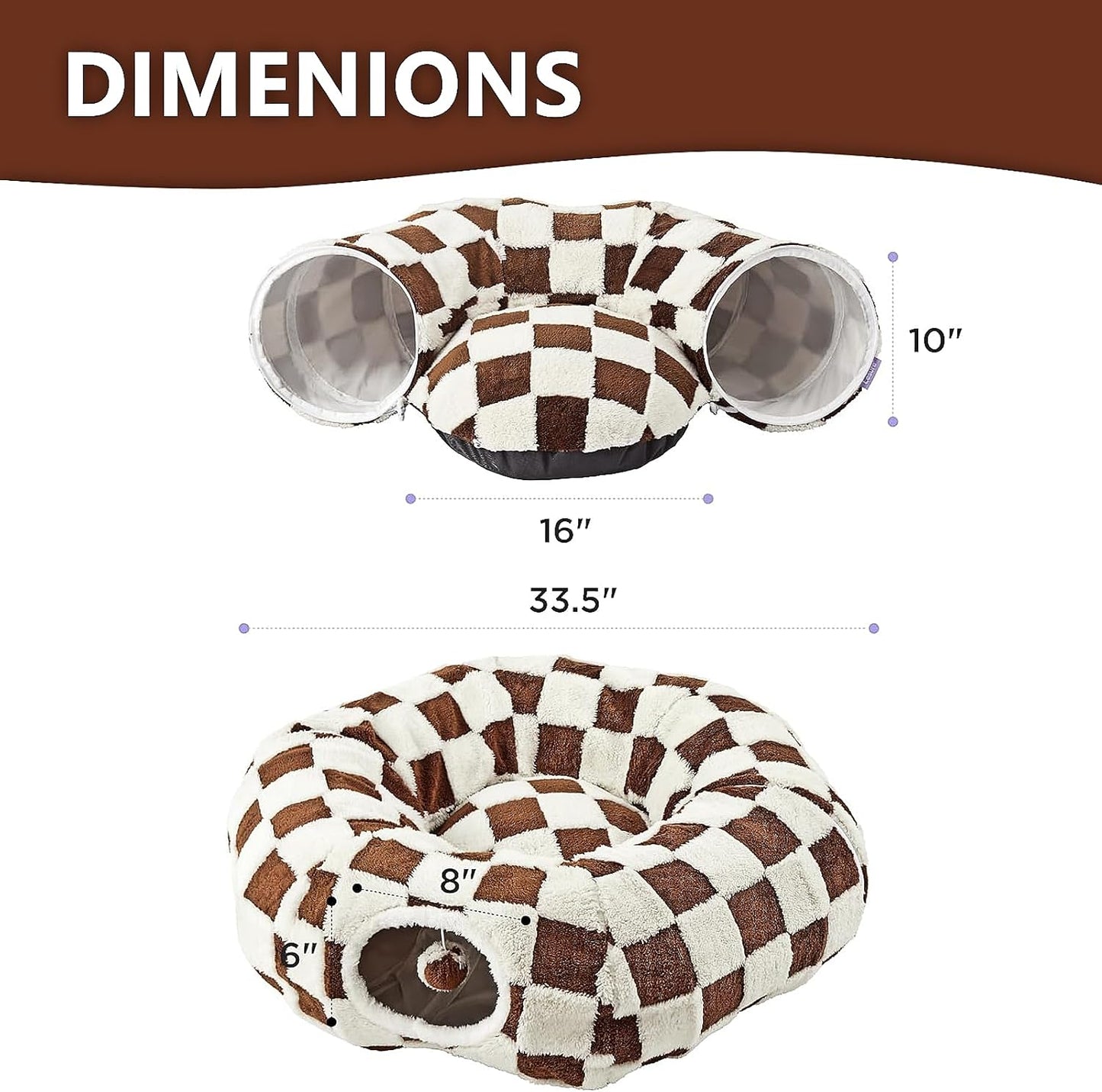 DFENGDF interactive pet playground showcasing the detachable plush jacquard sherpa material close up