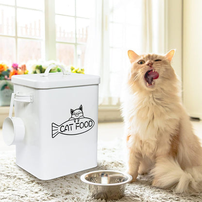 Vumdua galvanized steel pet container in modern farmhouse kitchen
