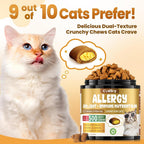 Cudory soft cat chew for immune and skin health showing crunchy and creamy dual texture.
