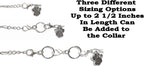 Close up view of the nineteen strand wire construction on the Hidden Hollow Beads pet accessory