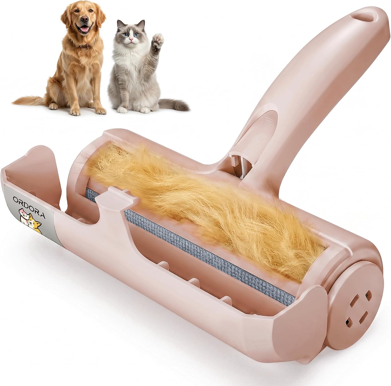 ORDORA Pet Hair Removal Tool: Reusable Lint Roller for Pet Hair - Portable Pet Hair Remover - Dog and Cat Hair Remover for Couch, Bedding, Car, Rugs & Furniture, Eco-Friendly, for Multi-Pet Homes - Image 11