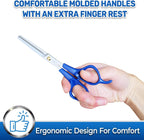 PET MAGASIN professional pet shears cutting through dense dog fur safely