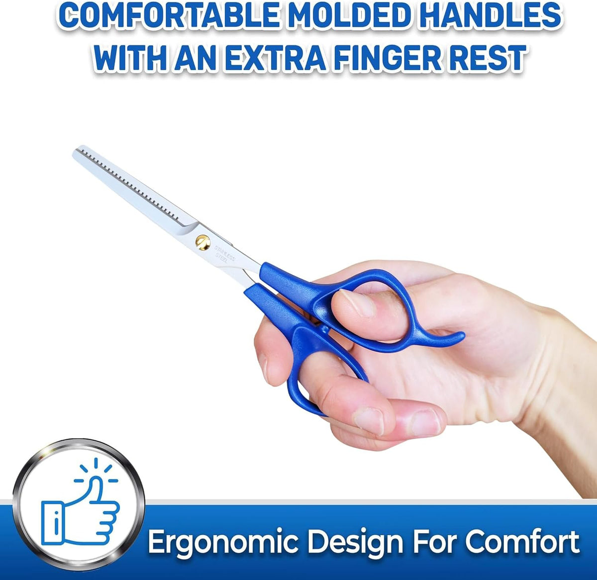 PET MAGASIN professional pet shears cutting through dense dog fur safely