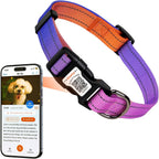 Reflective Dog Collar with QR Code Tag, Personalized Dog Collar, Safety Night Visibility, Anti-Loss Function (Pink-02, Large) - Image 15