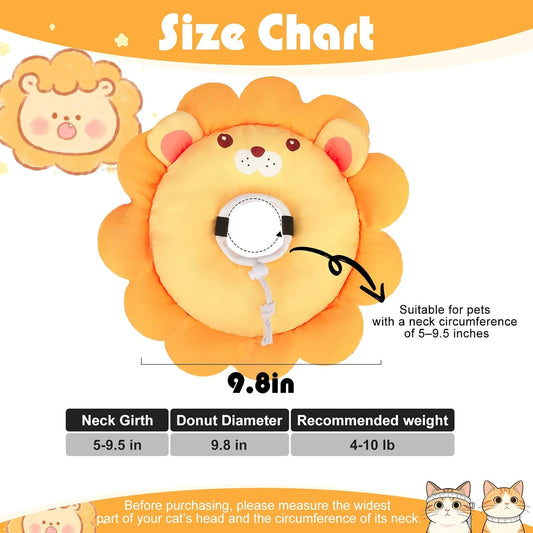EXPAWLORER adjustable waterproof neck elizabethan pet donut pillow close up details