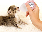 Packaging view of the USA imported Rock Tech pink puppy bottle.