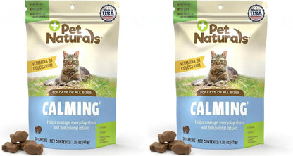 Pet Naturals Calming Chews for Cats, Anxiety Relief with Gentle Ingredients for Thunder, Fireworks, Travel, Grooming, Calming Pet Treats, Chicken Flavor, 30 Count - Image 9