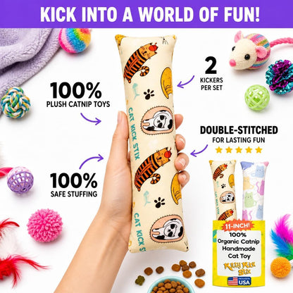 Kitty Kick Stix organic catnip toy for indoor cats