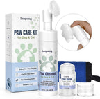Leopong dog paw care kit with cleaner and balm