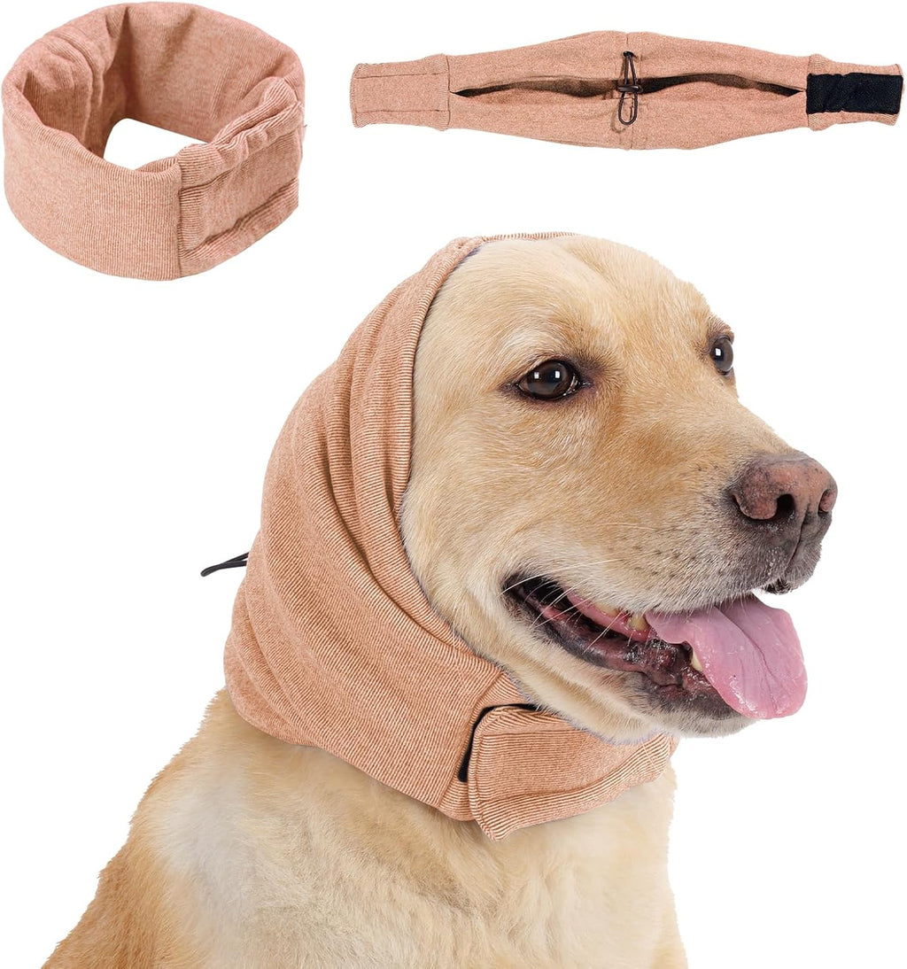 Dog Calming Hoodie, No Shake Ear Wraps for Dogs, Adjustable Dog Ear Muffs for Noise Protection, Ear Wrap Head Cover for Head Warp Anxiety Relief, Hematoma, Grooming and Force Drying - Image 9