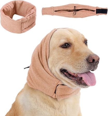 Dog Calming Hoodie, No Shake Ear Wraps for Dogs, Adjustable Dog Ear Muffs for Noise Protection, Ear Wrap Head Cover for Head Warp Anxiety Relief, Hematoma, Grooming and Force Drying - Image 9