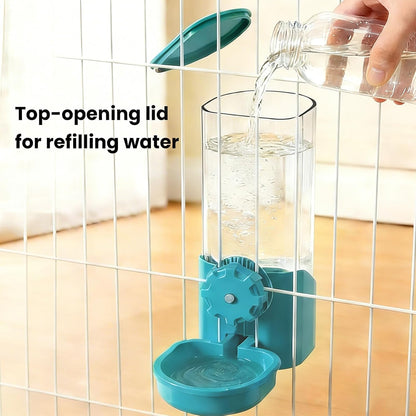 Rabbit Water Bottle for Cage Crate, 29oz No Drip Hanging Automatic Pet Water Dispenser for Small Animal Guinea Pig Bunny Chinchilla Ferret Hedgehog Puppy Cat (Blue) - Image 2