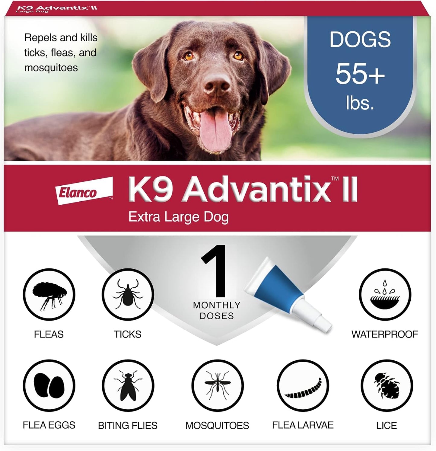 K9 Advantix II XL Dog Vet-Recommended Flea, Tick & Mosquito Treatment & Prevention | Dogs Over 55 lbs. | 6-Mo Supply - Image 15