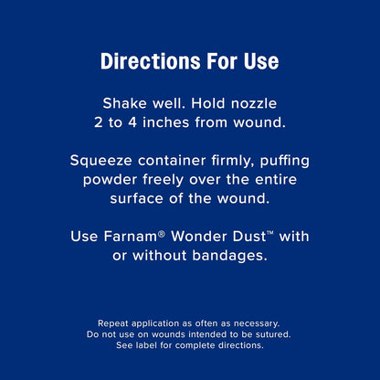 Farnam Wonder Dust styptic powder for equine first aid