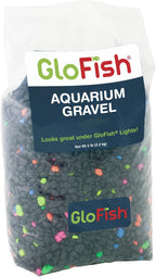GloFish aquarium gravel front view packaging bag