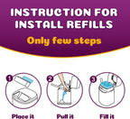 Godyoy cat litter refill bags showing easy tear functionality for pet owners