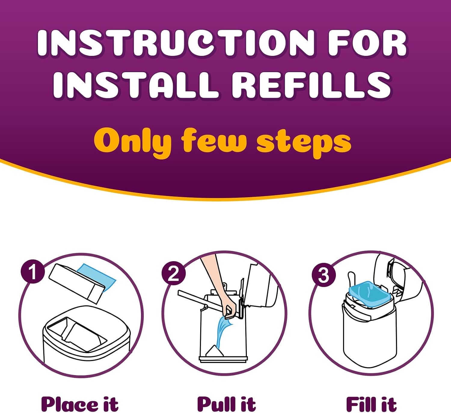 Godyoy cat litter refill bags showing easy tear functionality for pet owners