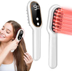 Apbier laser hair growth comb front view showcasing digital display and ergonomic handle