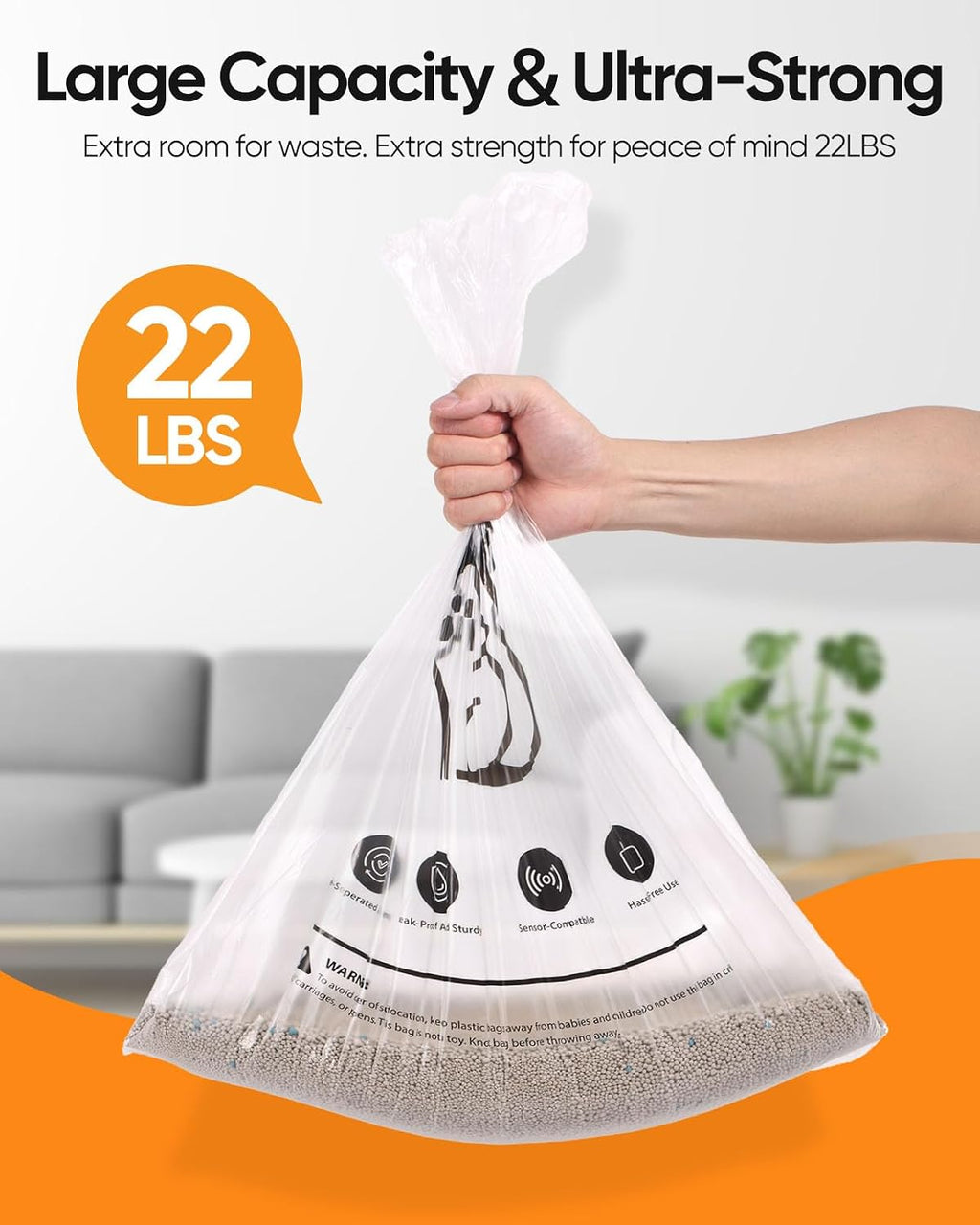 Litter robot waste bag installation in automatic drawer