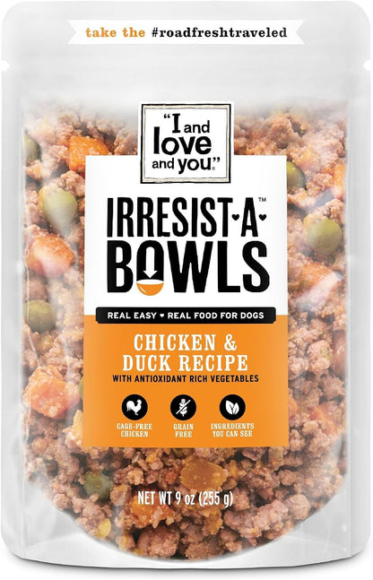 I AND LOVE AND YOU Irresist-a-Bowls Freeze Dried Dog Food - Chicken + Beef- Prebiotics, Grain Free, Filler Free, Meal Enchancer, 9oz Pouch, 4pk - Image 10