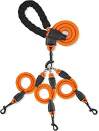 Packaged view of the authentic USA imported Mengbei Tribe multiple dog walking leash.