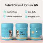 Uproot Clean alcohol free soothing ear wipes for sensitive cats
