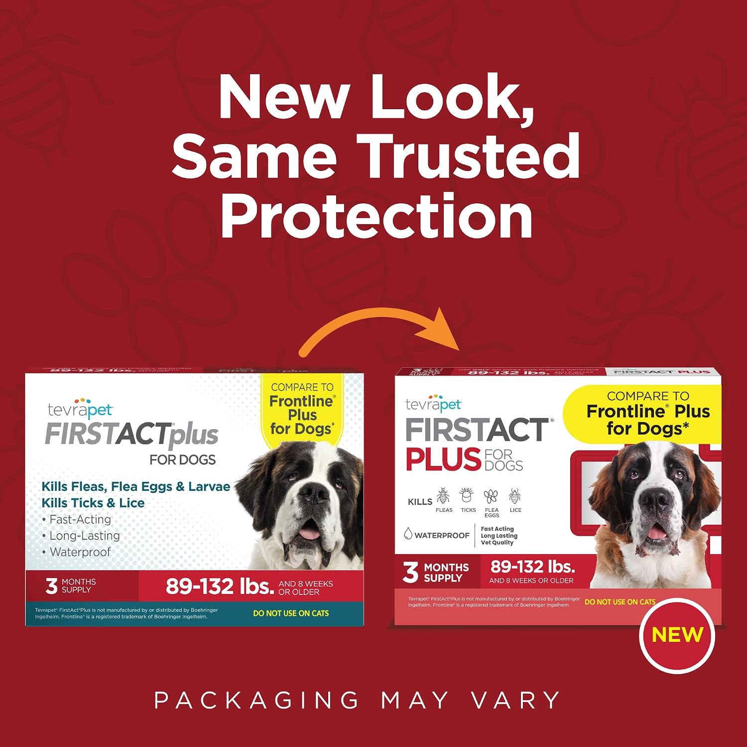 TevraPet monthly topical flea and tick prevention tubes for large dogs