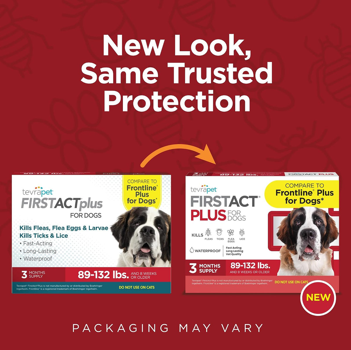 TevraPet monthly topical flea and tick prevention tubes for large dogs