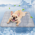 Pick For Life dog cooling blanket grey front view showing smooth textured cooling fabric