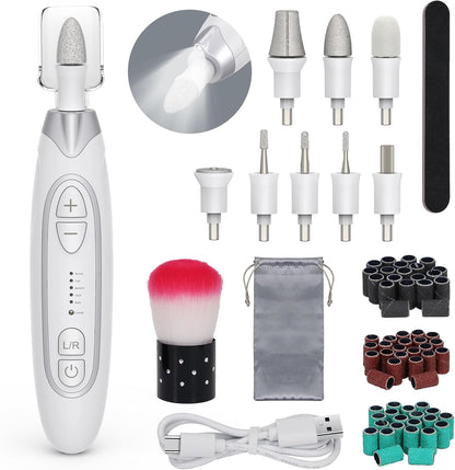 Pelcas electric nail file and pedicure kit front view