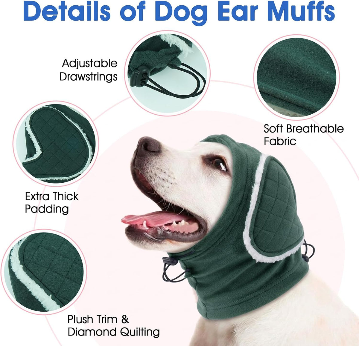 Morvigive dog calming hoodie soft fleece texture close up