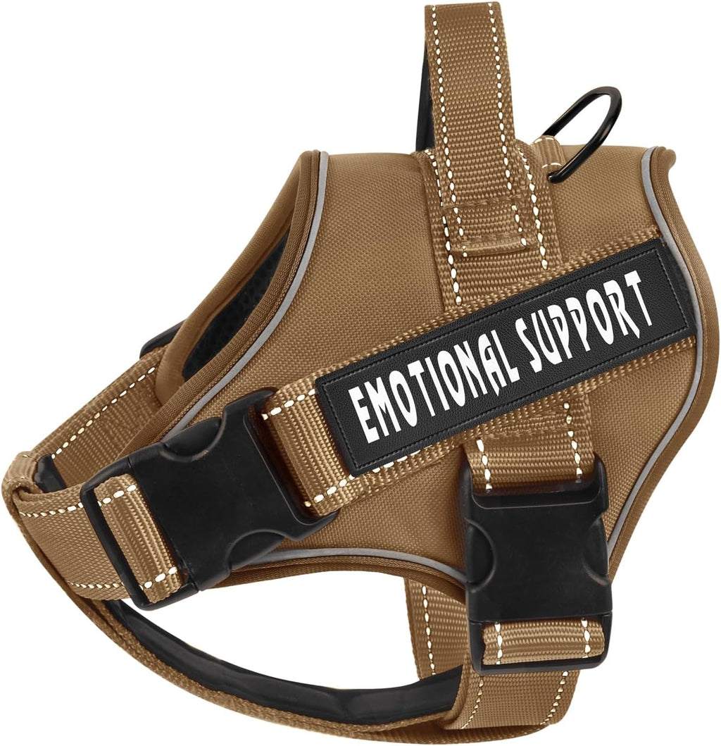 voopet Service Dog Harness, Emotional Support Pet Vest Harness, Reflective Breathable & Adjustable No Pull ESA Harness for Small Medium Large Dogs (with 4 PCS Removeable Tags),XX Small (Pack of 1) - Image 9