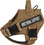 voopet Service Dog Harness, Emotional Support Pet Vest Harness, Reflective Breathable & Adjustable No Pull ESA Harness for Small Medium Large Dogs (with 4 PCS Removeable Tags),XX Small (Pack of 1) - Image 9