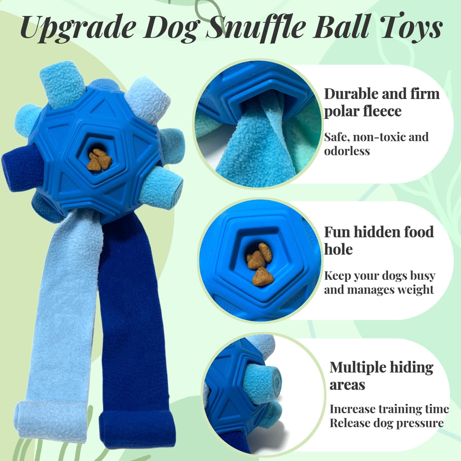 Dog playing with CIIVURR interactive foraging puzzle ball