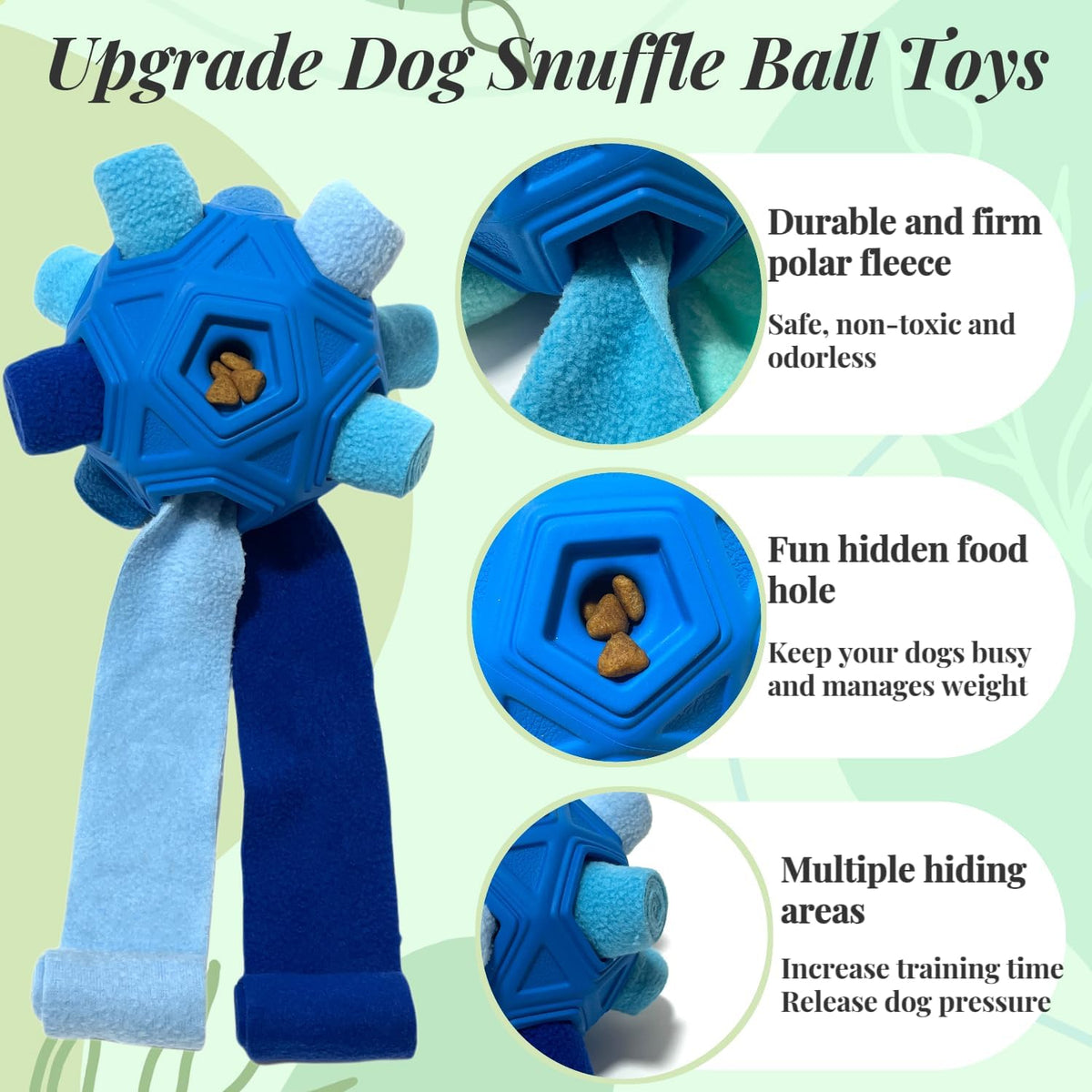 Dog playing with CIIVURR interactive foraging puzzle ball